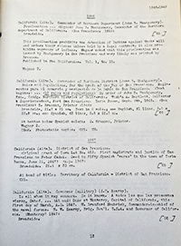 One page from AII's California Imprints 1839-55