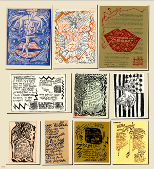 Jet's collage of Noh Penny Opera posters