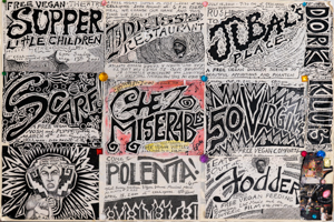Jet's collage of Noh Penny Opera posters