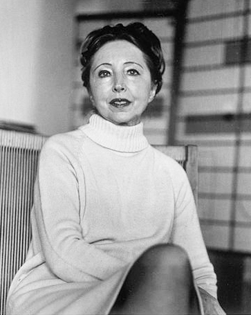 Ana�s Nin in the 1970s. JET recounts meeting her at a poetry reading in 1965; this portrait was taken later.
