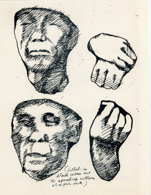 Heads and Hands of Tong Warriors